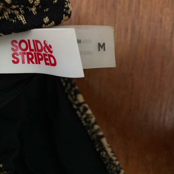 Solid & Striped Python Bikini Top M - Picture 2 of 3